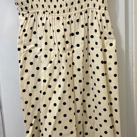 Zara Polka Dots Strappy Midi Dress - Picture 3 of 4